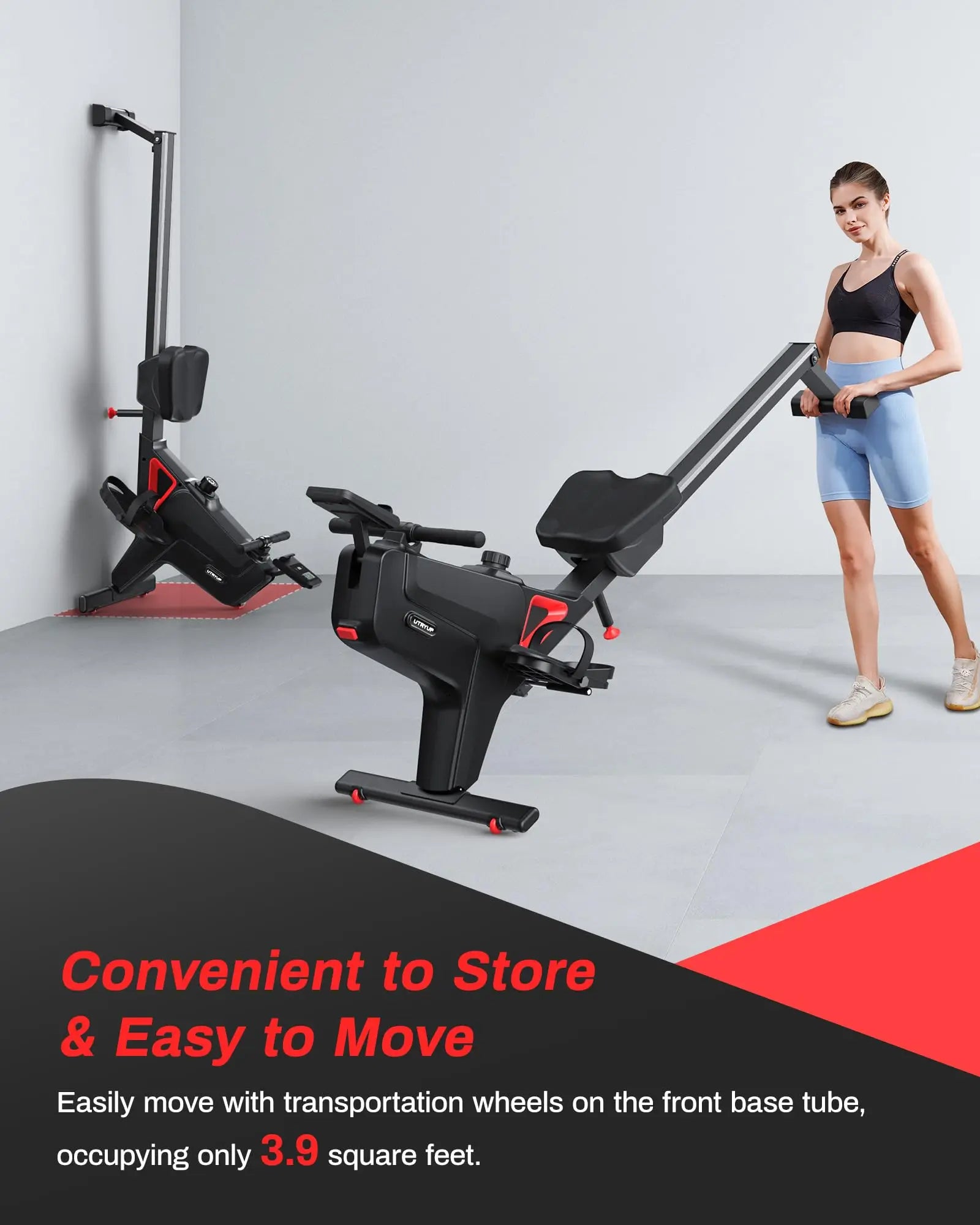 UTRYUP Magnetic Rowing Machines R05 Water Rower R10 16 Levels Quiet Resistance Foldable Compact Rowing Machine Home Gym Fitness
