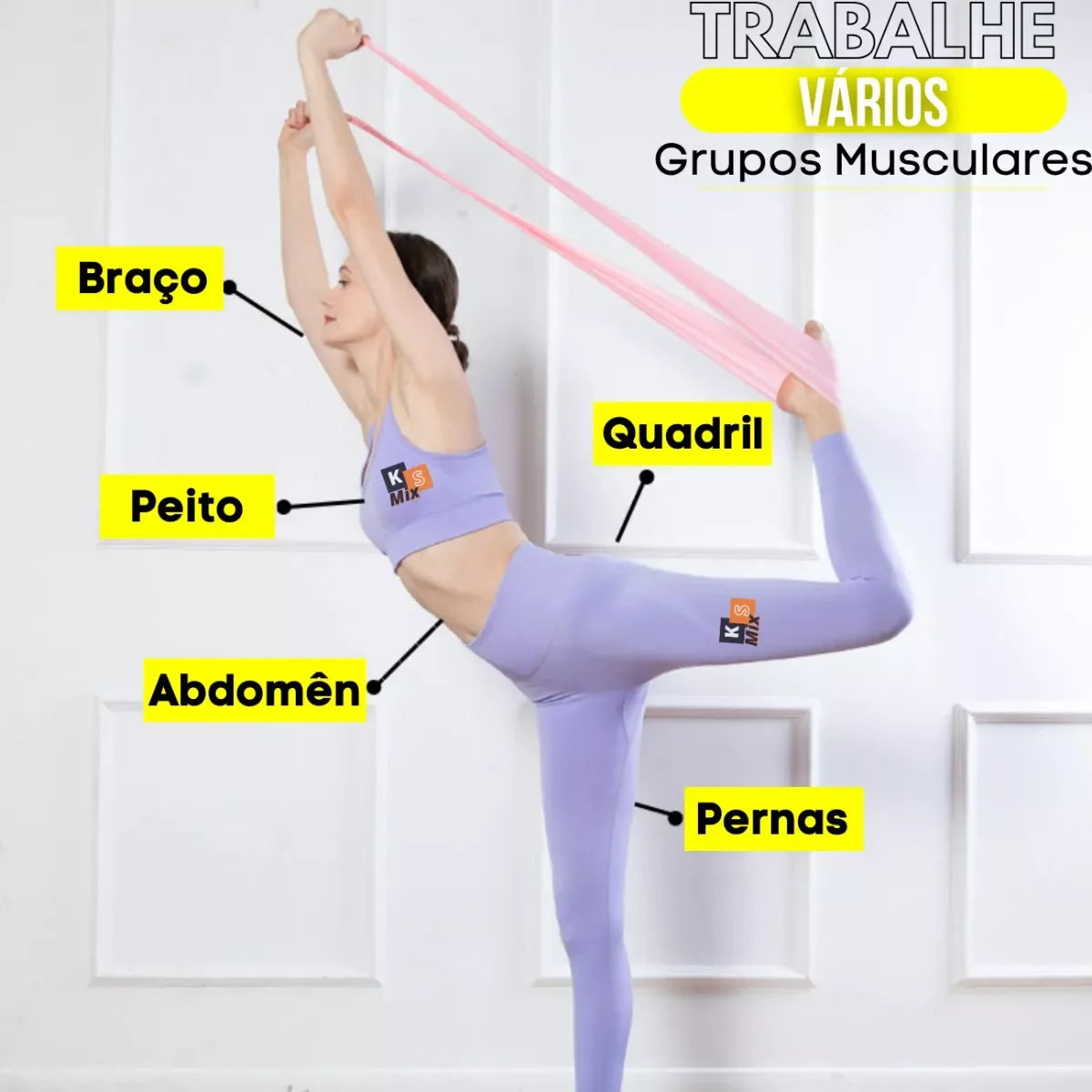 Elastic Band Fitness Bands Yoga Pilates Hip Circle Expanitor Gym Training Home Gym Equipment