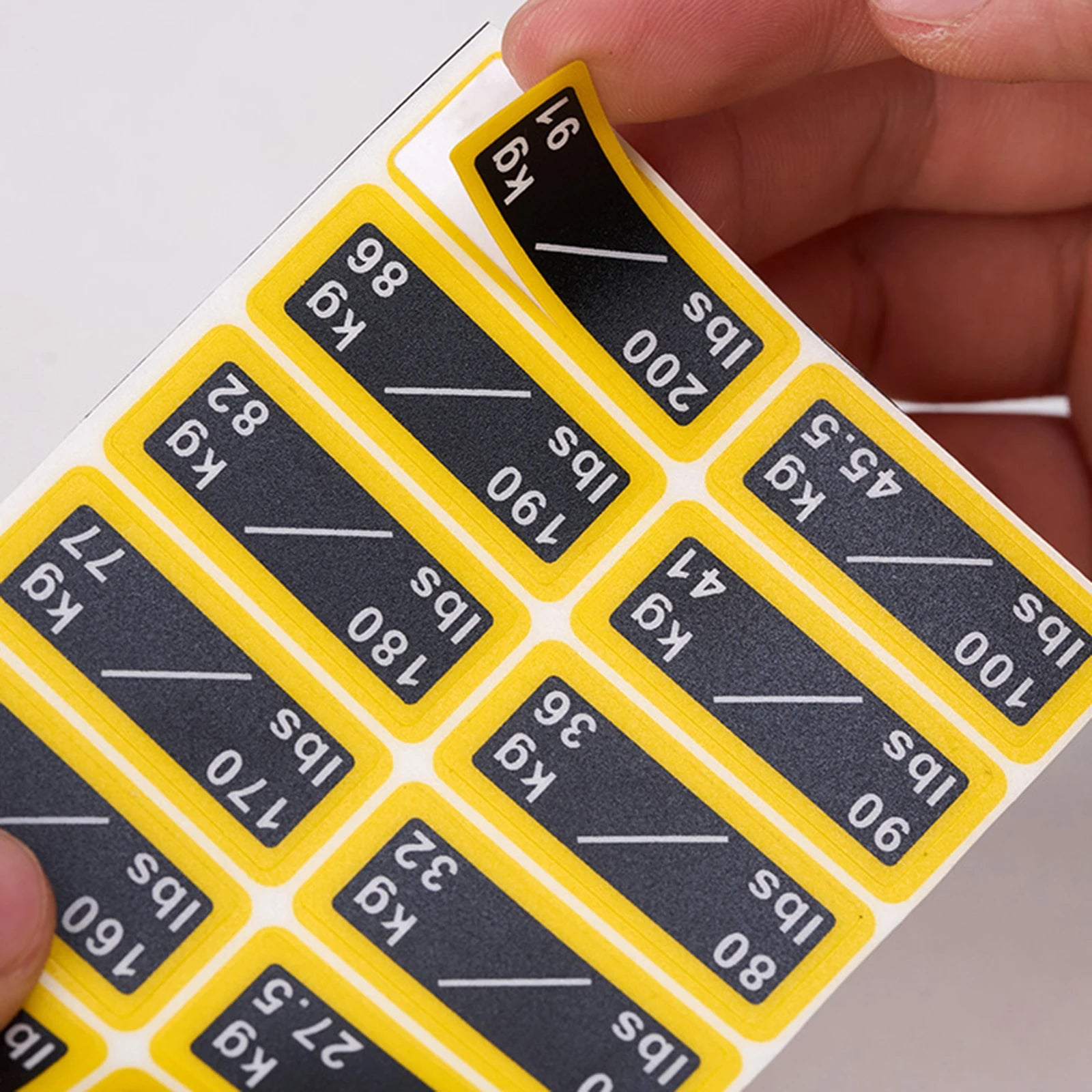 Weight Stack Labels Weight Identification Classification for Gym Equipment Sporting Goods Strength Training Machine Attachments