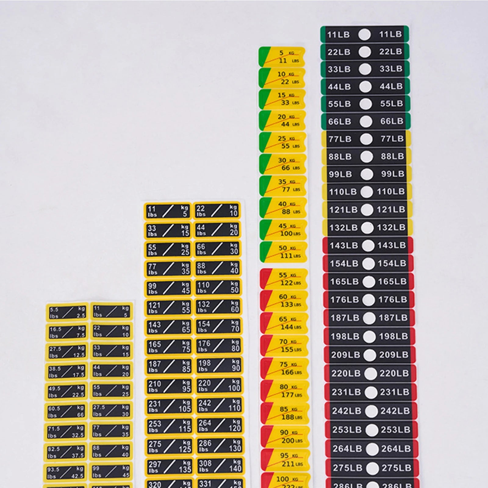 Weight Stack Labels Weight Identification Classification for Gym Equipment Sporting Goods Strength Training Machine Attachments