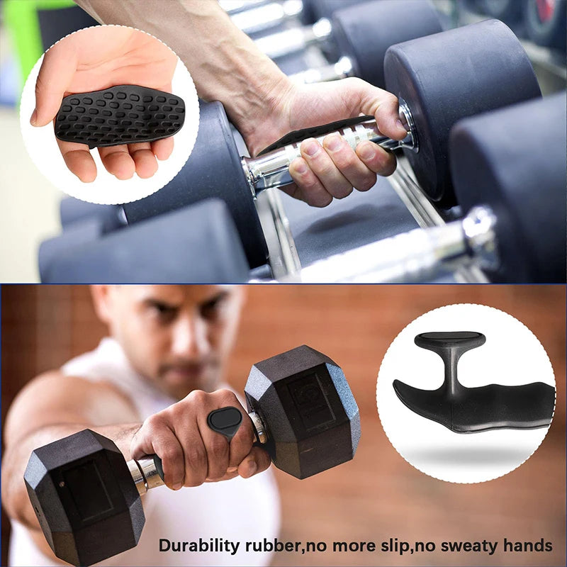 Anti-Slip Workout Grips – Ergonomic Rubber Hand Protectors for Weightlifting, Pull-Ups, Gym & Fitness Training for Men & Women