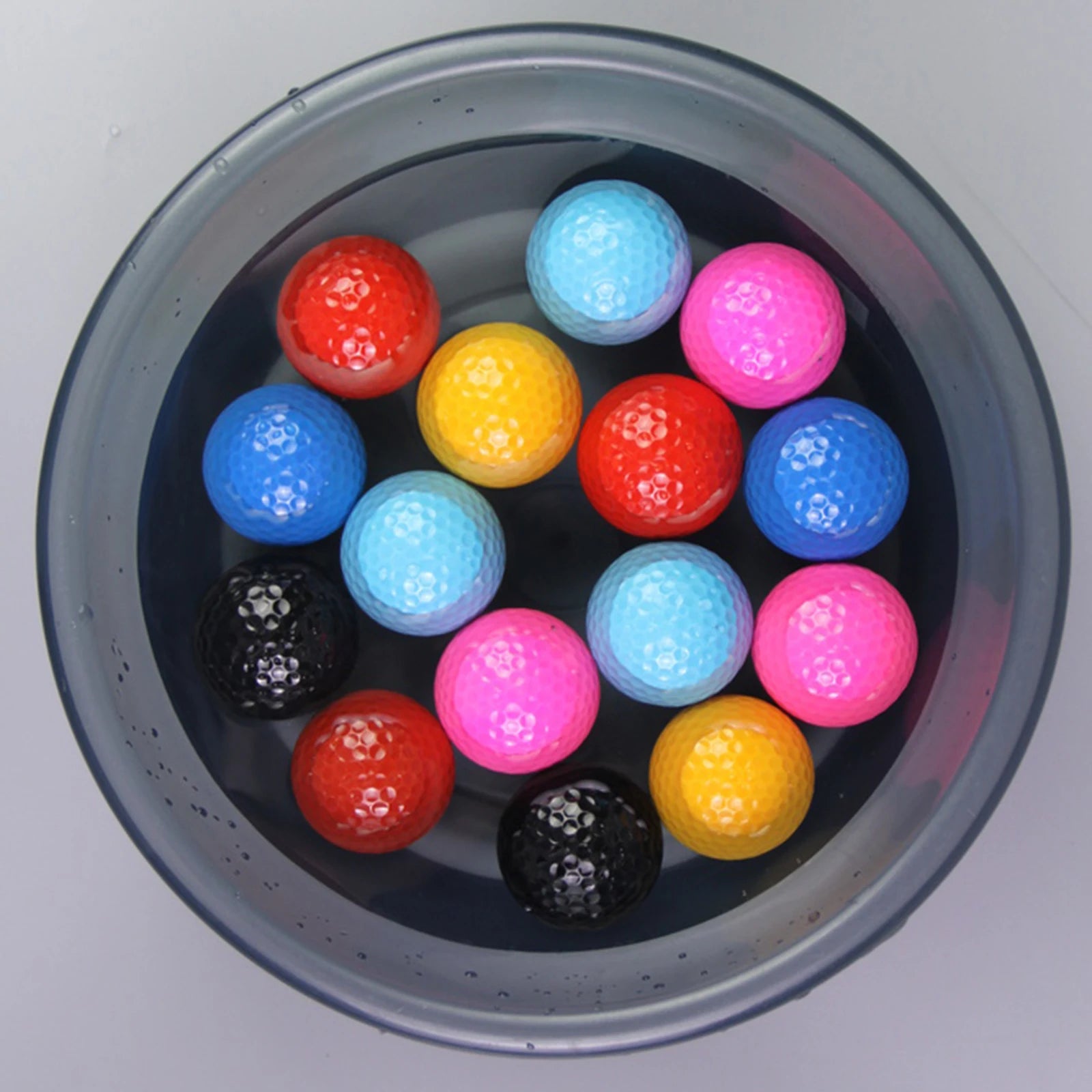 6Pcs Golf Floating Balls Pool Practice Competition Practical Training Aid for Golfers Water Sports Durable Foam Balls Swim Train