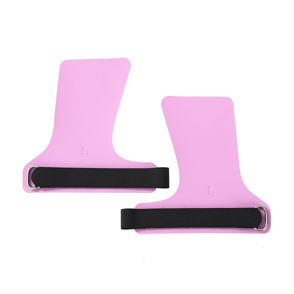 A Pair of Carbon No Finger Hole Hand Grips for Crossfit Pull Ups Cross Training Kettlebell Gymnastics Workout Palm Protector