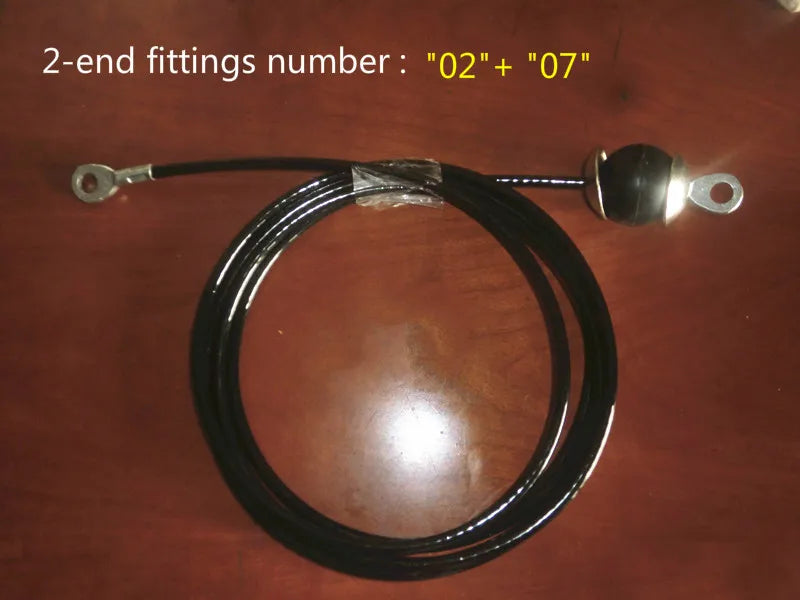 Fitness Equipment Accessories Set, Steel Wire Rope Assembly, 5mm, 6mm Wire and Head Accessories Fit Gym Cable, Gym Cable