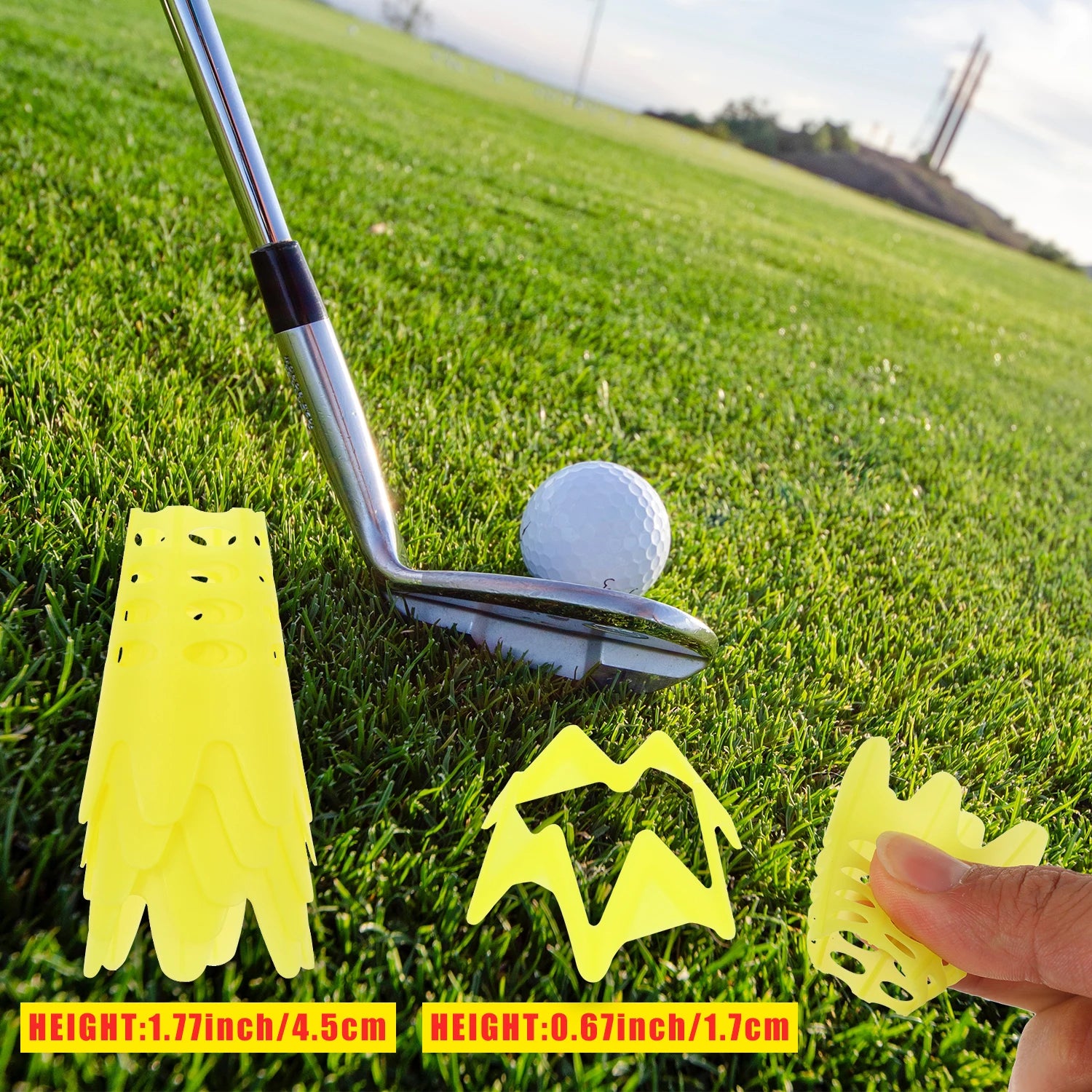 15Pcs Golf Mat Tees Plastic Simulator Practice Golf Tees Perfect for Winter Turf and Driving Range Home Training Golf Tees Tools