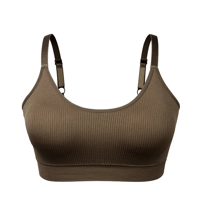 Sports Yoga Bra Women Seamless Padded Sports Bra Fitness Running Gym Bra Sports Underwear Push Up Sport Bra for Cup A B