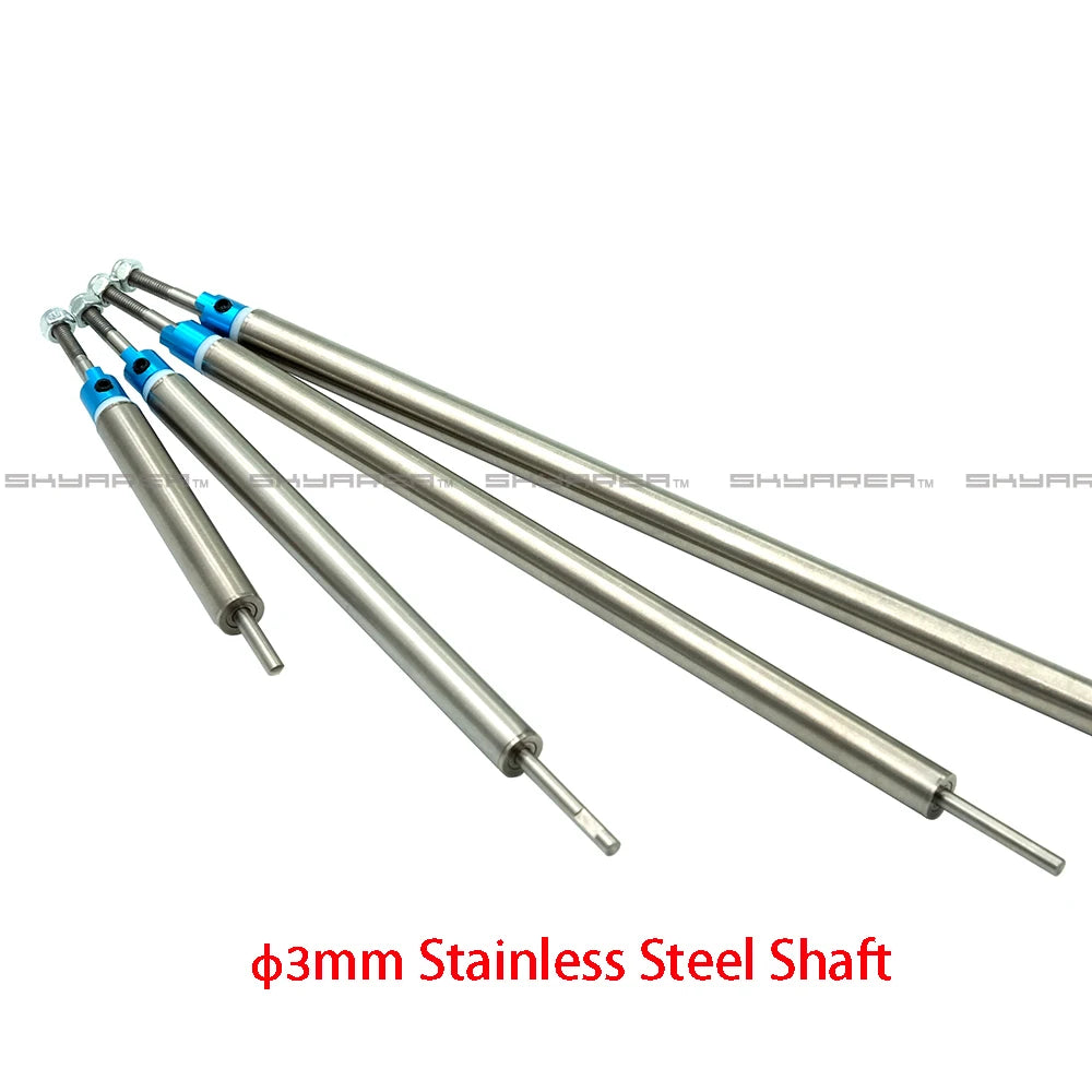 1 Piece High Precision 3mm Stainless Steel Marine Boat Prop Shafts +Shaft Sleeve Tuber Set for RC Boat 1 Piece High Precisio