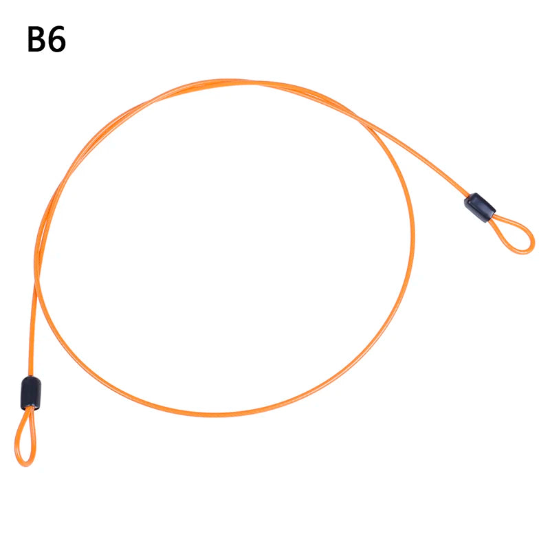 Safety Cable Steel Wire Rope 0.5/1M For Outdoor Sports Bike Lock Guard Security Luggage