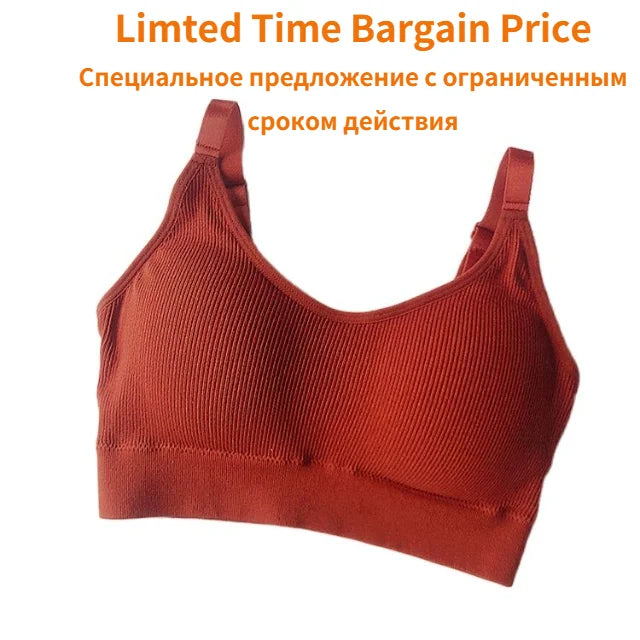 Sports Yoga Bra Women Seamless Padded Sports Bra Fitness Running Gym Bra Sports Underwear Push Up Sport Bra for Cup A B