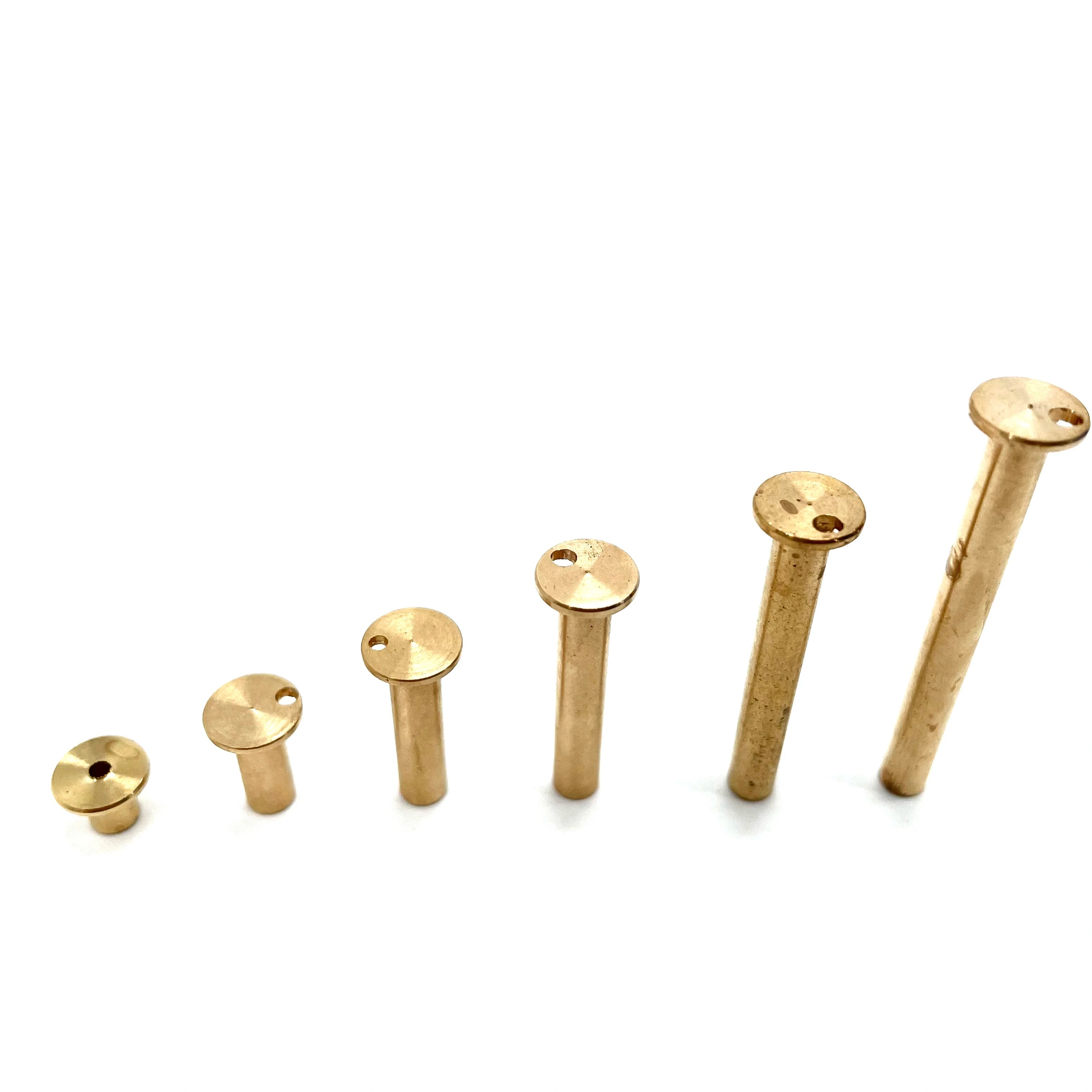 10Pcs Set Golf Club Weight Head Accessories Shaft Plug Assembling Kits Copper Nail Brass Swing Carbon/steel Size .370/.335/.350