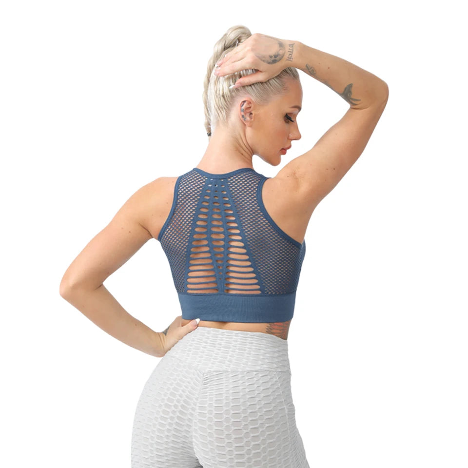 Sports Bras For Women Yoga Bra For fitness Workout Running Shirts Seamless Comfortable Yoga Bras Tank Top With Removable Pads