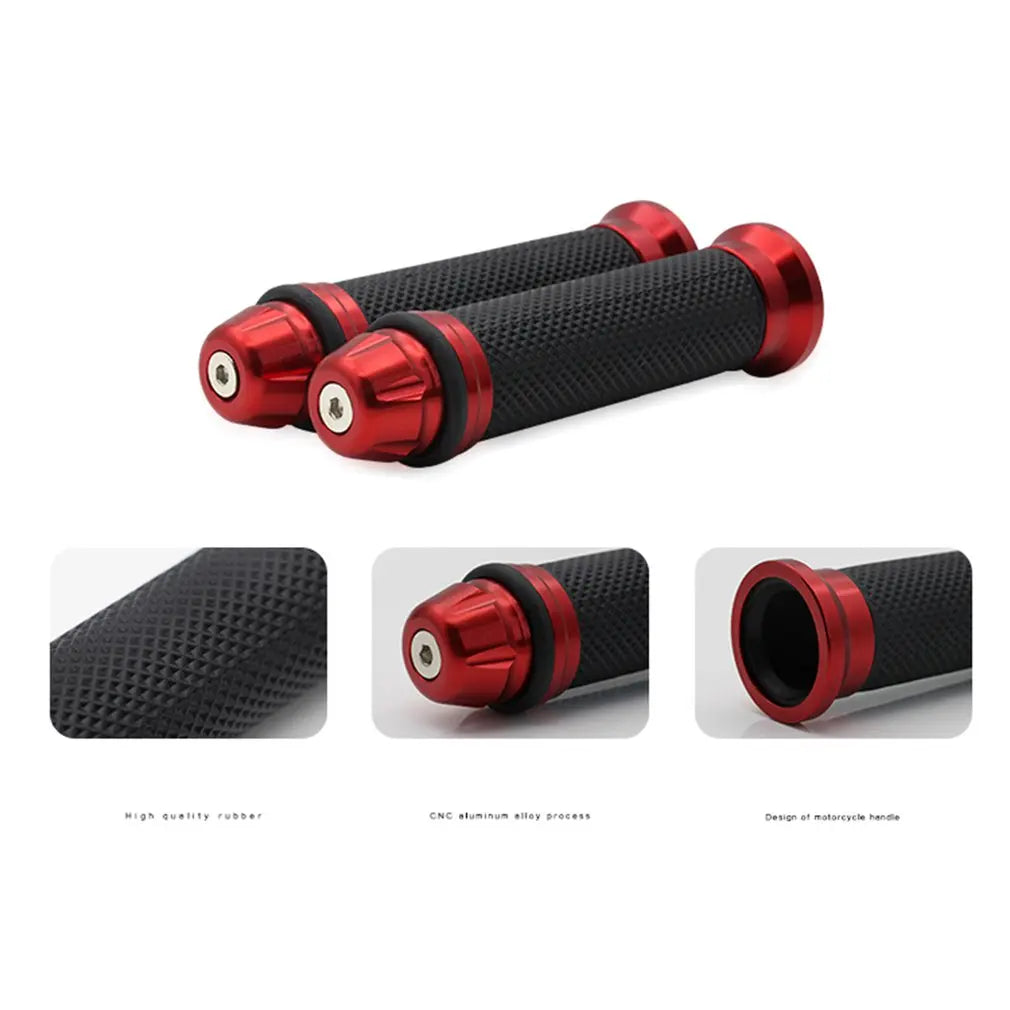 1 Pair 7/8'' Anti-Slip Motorcycle grips hand Handlebar Bar Grips Bicycle Rubber Mountain Cycle Handle Handlebar Bar Grips