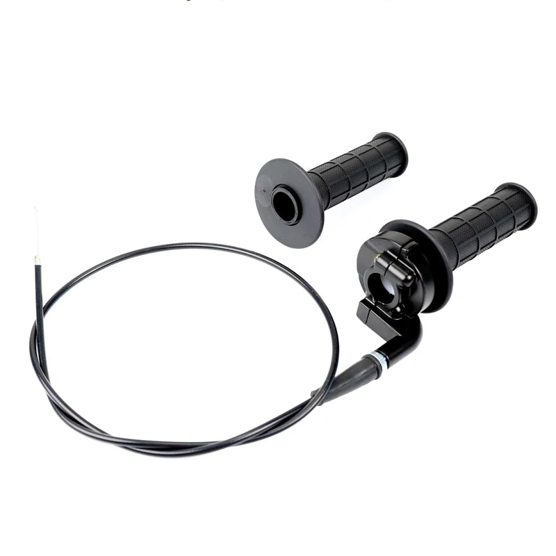 Motorcycle Grips 7/8" 22mm Hand Grip With Throttle With Twist Cable For ATV Quad Pit Dirt Bike Motocross Racing