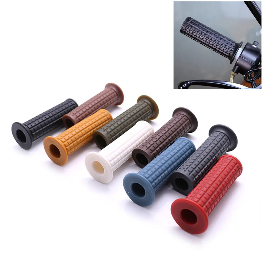 22mm 7/8" Handle Bar Hand Grips for Pit Dirt Bike Motorcycle Black/Red/White/Grey Handle Bar Hand Grips Handlebar Hand Grips