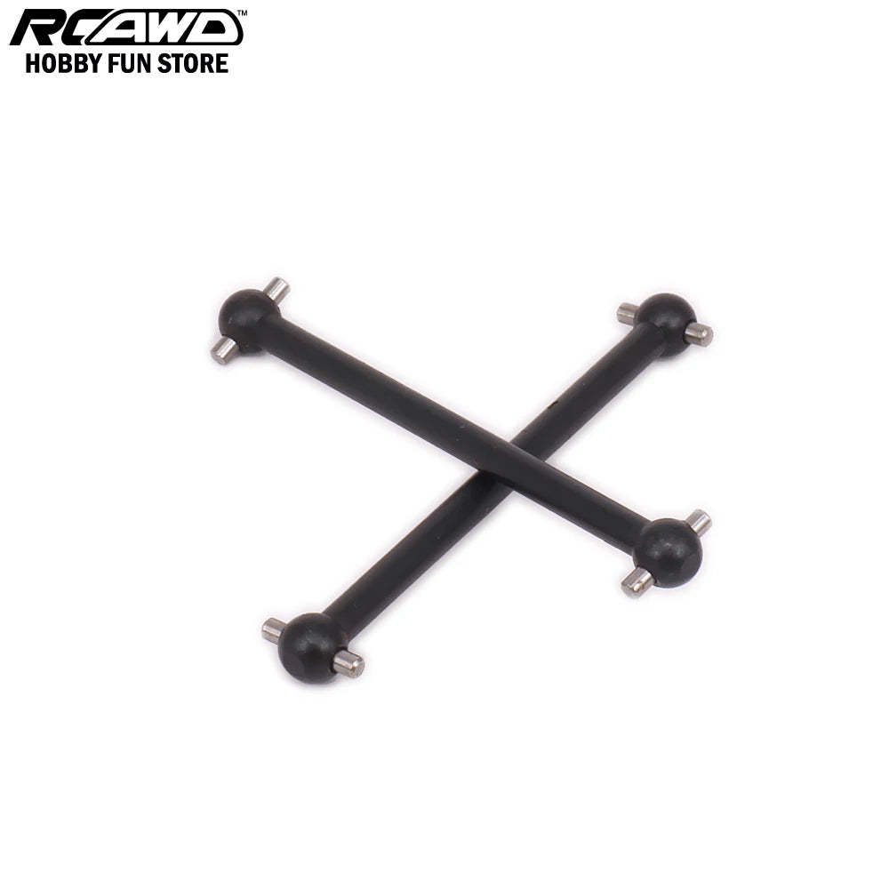 RCAWD Drive Shaft Dogbone 56mm Hole to Hole For Rc Hobby Car 1/10 HPI WR8 Series Flux WR80007 107874 Steel Or Iron 60mm Long