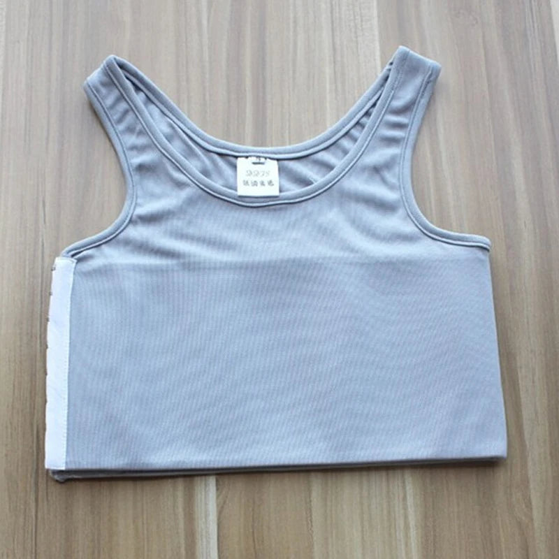 Les Sport Bra Top Chest Binder Super-elastic Bandage Strengthen Body Sculpting Top Sport Bras Chest Vest Undershirt Gym Running