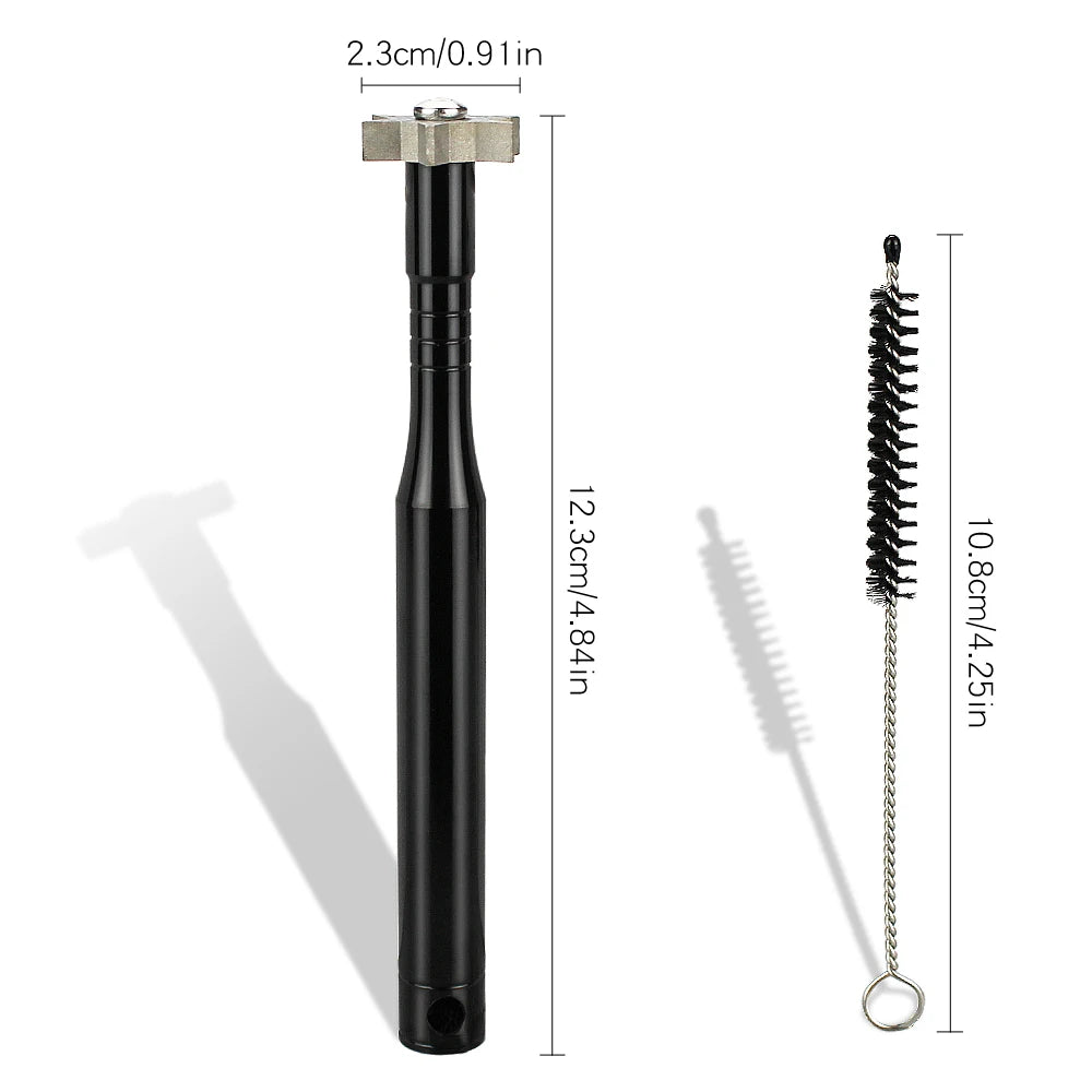 Golf Sharpener w Brush for Cleaning Golf Clubs Head Wedges and Irons Golf Grooving Tool