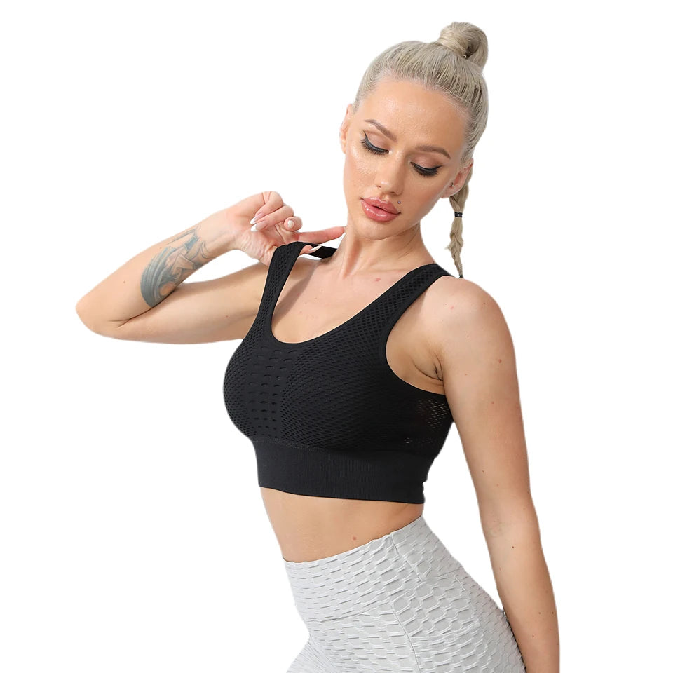 Sports Bras For Women Yoga Bra For fitness Workout Running Shirts Seamless Comfortable Yoga Bras Tank Top With Removable Pads