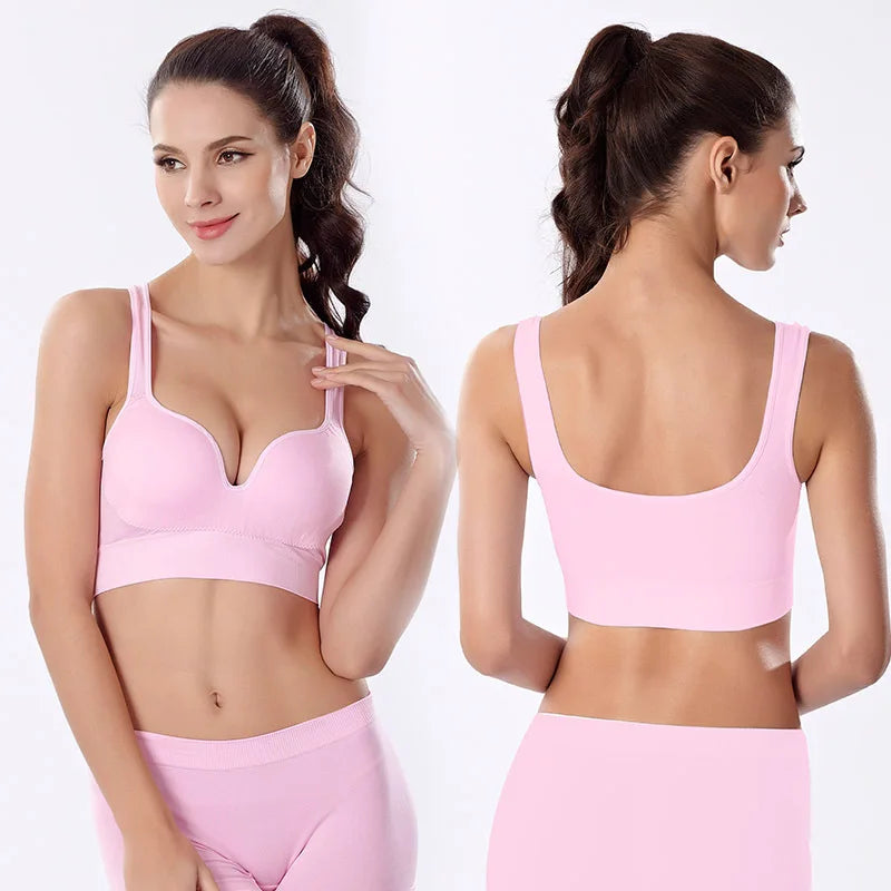 Bras For Women Underwear Sexy Lingerie Solid Bra Seamless Push Up Cotton Tops Bralette Brassiere Wireless Sports Vest
