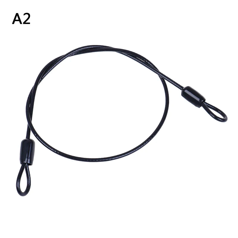 Safety Cable Steel Wire Rope 0.5/1M For Outdoor Sports Bike Lock Guard Security Luggage