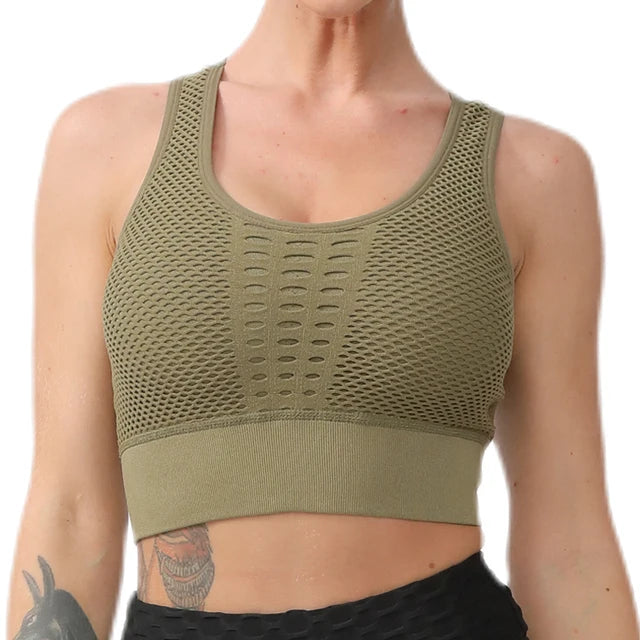 Yoga Sports Bra Women Yoga Crop Top Shockproof Push Up Underwear Fitness Bras Athletic Vest Gym Shirt Sport Sportswear Sling Bra