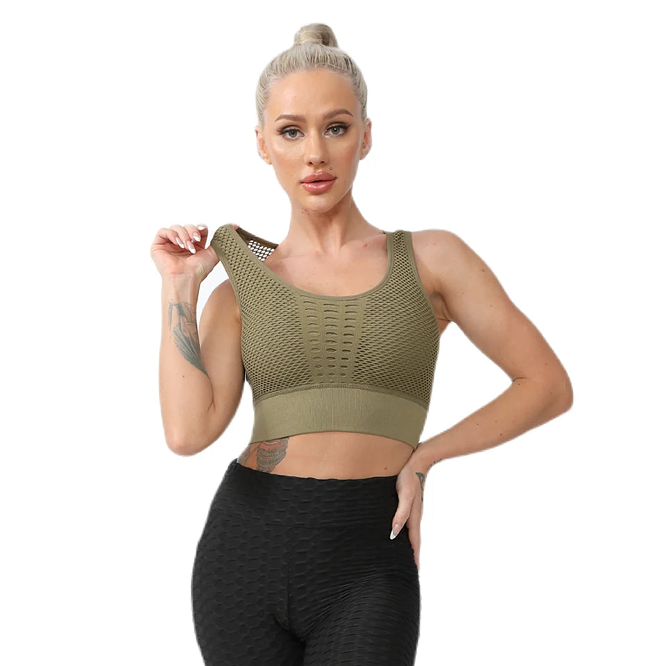 Sports Bras For Women Yoga Bra For fitness Workout Running Shirts Seamless Comfortable Yoga Bras Tank Top With Removable Pads