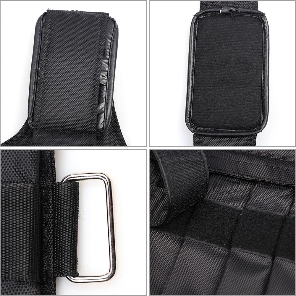 Loading Weight Vest Boxing Weight Training Workout Fitness Gym Equipment Adjustable Coat Jacket Sand without Counterweight