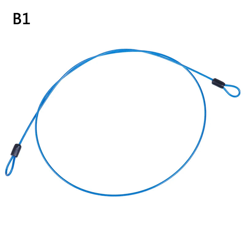 Safety Cable Steel Wire Rope 0.5/1M For Outdoor Sports Bike Lock Guard Security Luggage