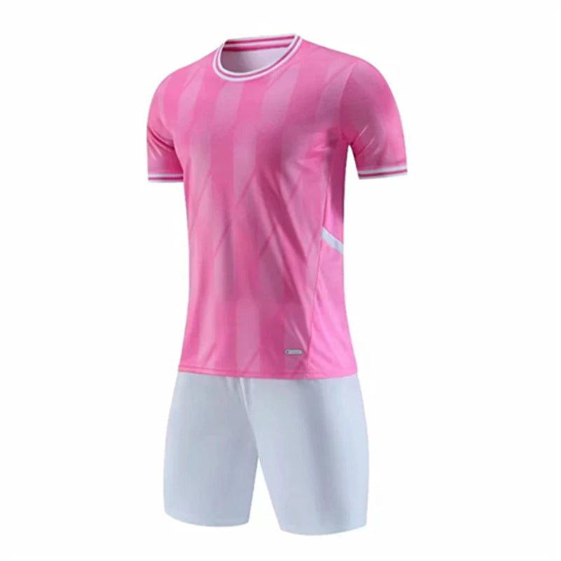 Soccer Uniform for Men Kids Sports Clothes breathable Football Jersey Sets Training Sportswear