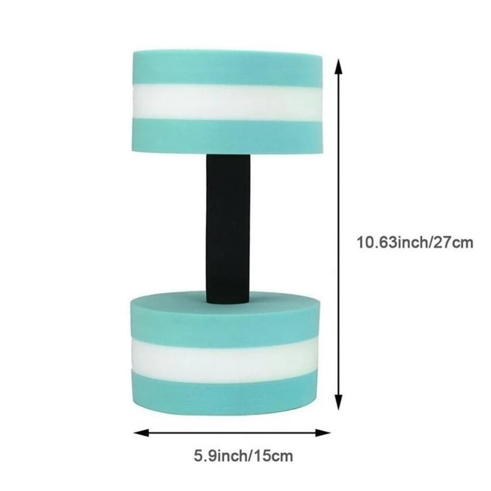 2pcs High Quality Dumbbells Fitness Equipments EVA Foam Aqua Dumbbells for Water Aerobics Swim Pool Float Aquatic Barbell