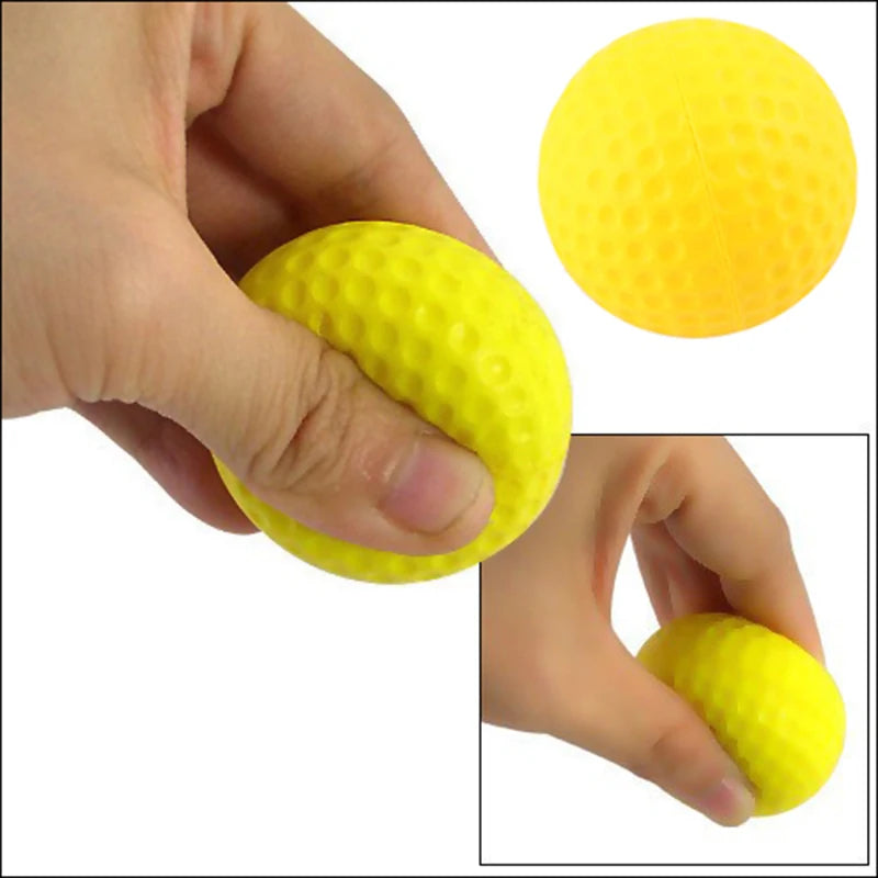 PGM 10pcs Golf Balls Light Indoor Outdoor Training Practice Golf Sports Sponge Elastic PU Foam Balls Q008