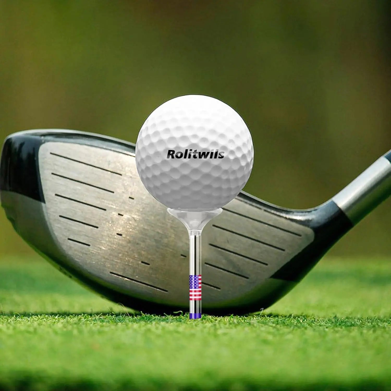 Premium Golf Tees,Unbreakable Transparent Plastic Golf Tees, Reduces Friction & Side Spin, 30Count