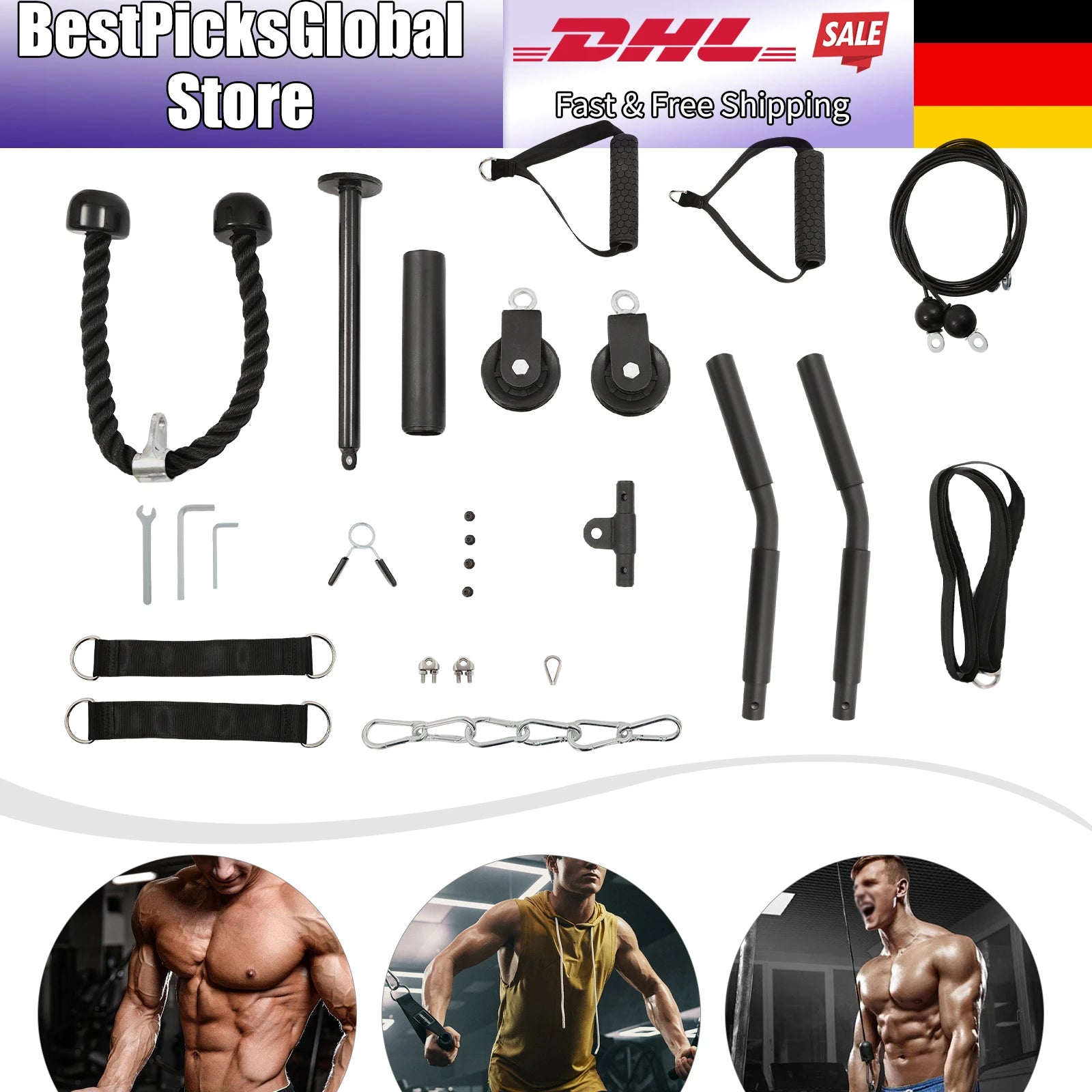 Fitness Cable Pulley System – Corrosion-Resistant