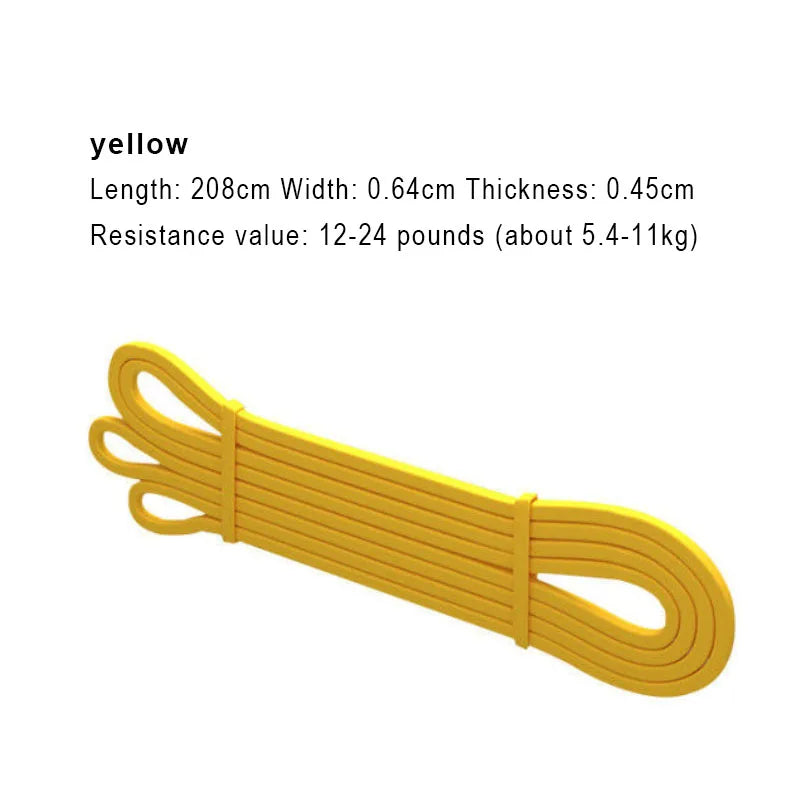 1pcs Strong Resistance Bands Exercise Heavy Duty Loop Sport Expander Stretch Fitness Rubber Pull Up Assist Pilates Gym Workout