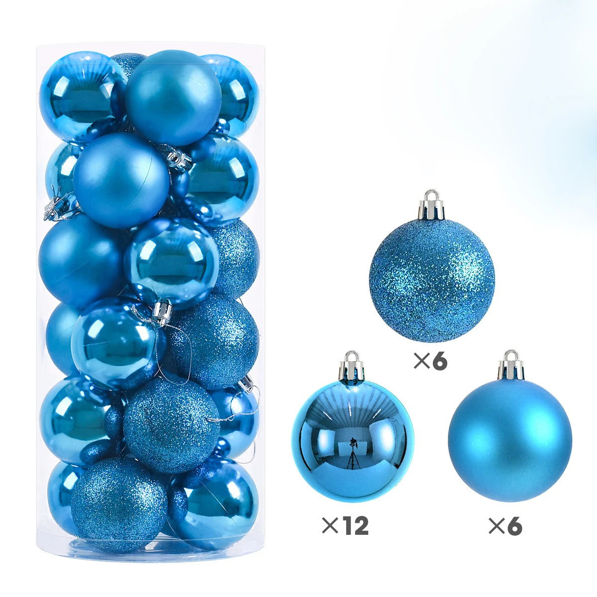 24/36Pcs Christmas Balls 4CM Ball Christmas Tree Pendant Ornaments for Home Party Decor 2025 New Year Navidad Gifts Accessories