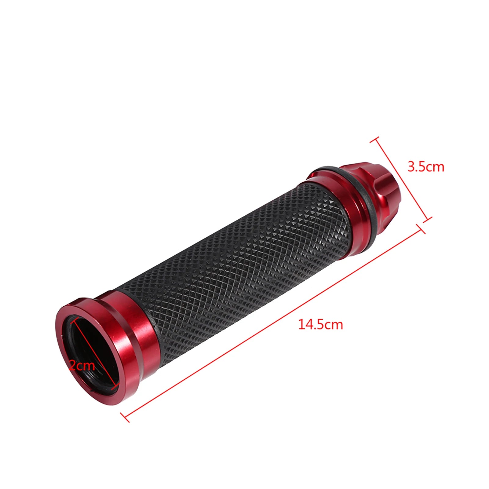 Handlebar Grips Motorcycle CNC Aluminum Rubber Handlebar Hand Grips for 7/8" Handle Bar Bike Bicycle Motorcycle Handlebar Grips