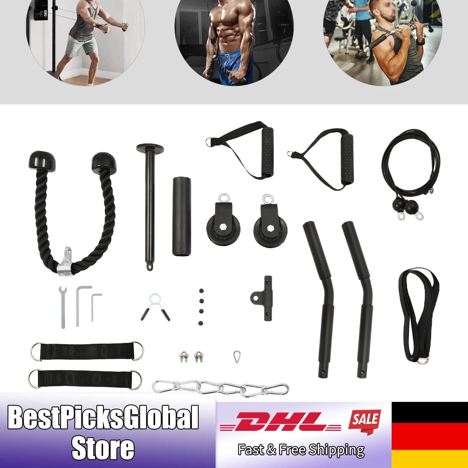 Fitness Cable Pulley System – Corrosion-Resistant