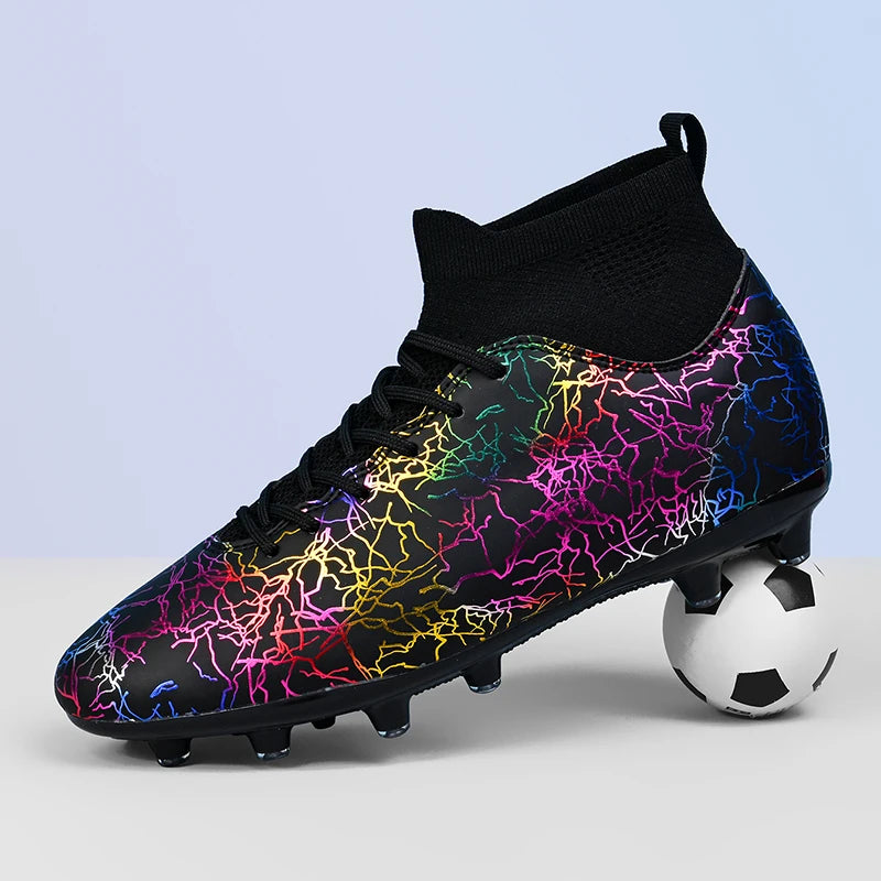 Soccer Shoes Original Men Football Boots Child Studded Boots Soccer Tennis Shoes Non-slip Training Sneakers Turf Futsal Trainers