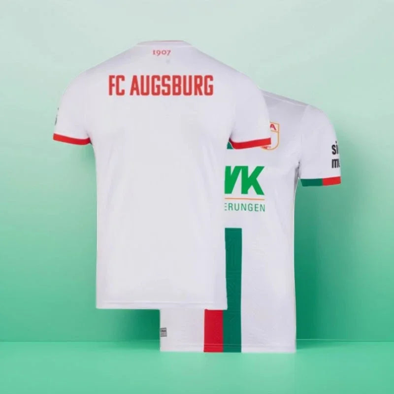 Soccer Match Training Jersey Men Women Clothes Augsburg Home Jersey Breathabe Quick-Drying Oversized Sports Casual Daily Tops
