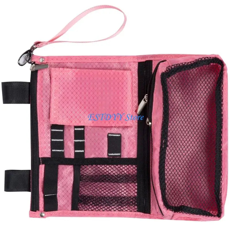 G6DE Golf Valuables Bag Golf Bag with Zipper Foldable Golf Pocket Golf Accessory Bag