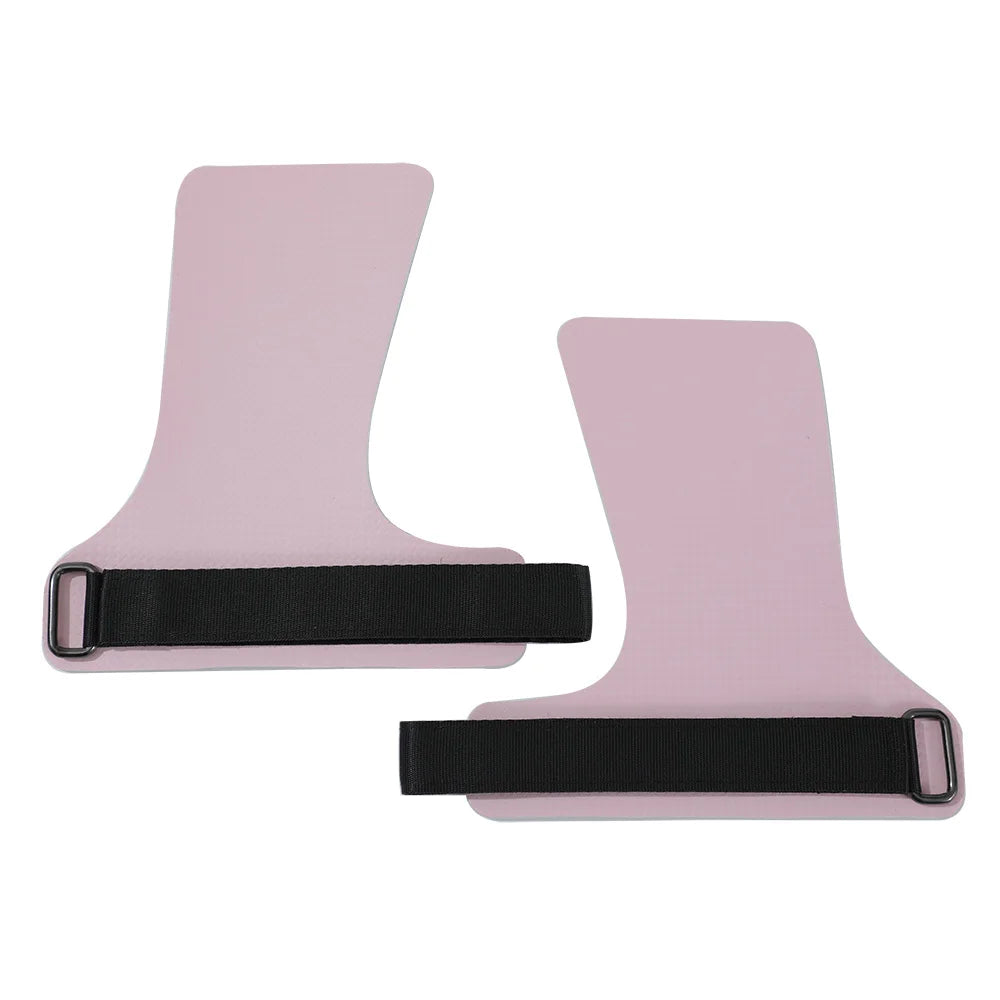 A Pair of Carbon No Finger Hole Hand Grips for Crossfit Pull Ups Cross Training Kettlebell Gymnastics Workout Palm Protector