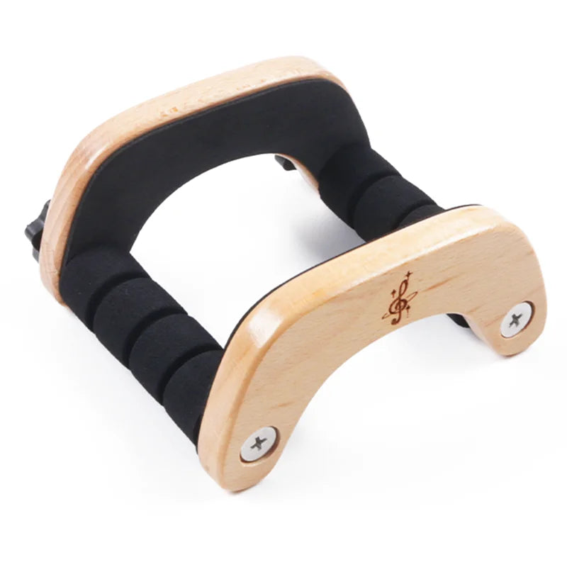 Wooden Ukulele Stand Beech With Sponge Padding Adjustable Ukulele Floor Stand Portable Holder For School Music Program Concerts