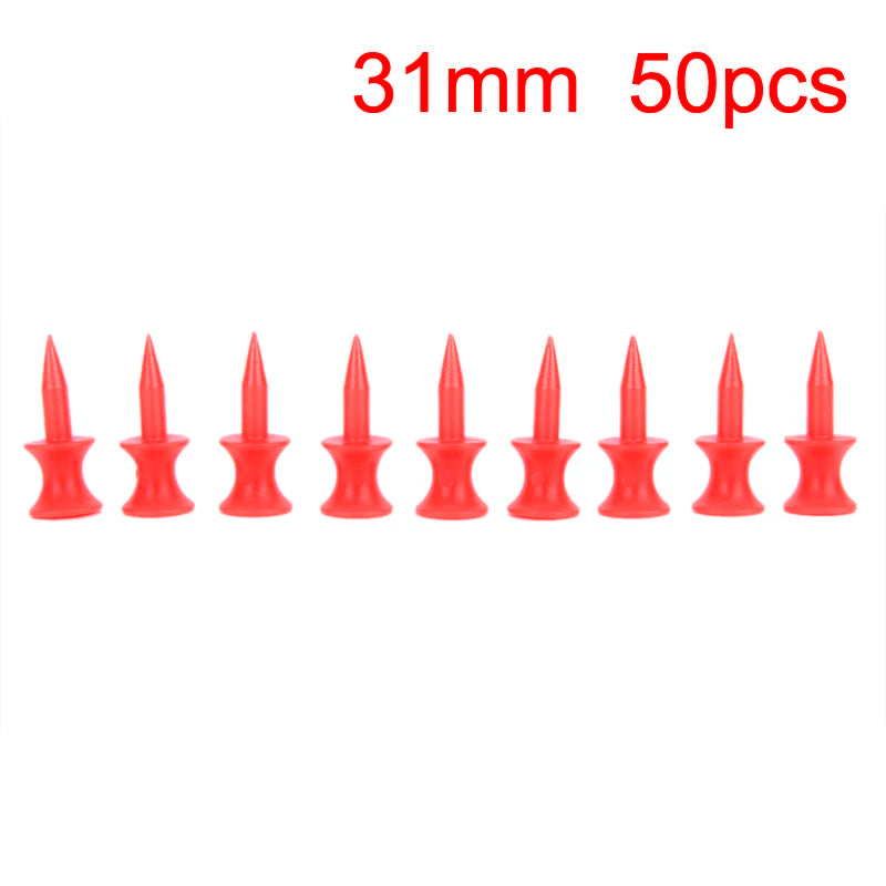 50Pcs Professional Golf Tees Perfect For Teeing The Ball Improve Accuracy Training Golf 25MM 0.98' Castle Green Golfer Accessory