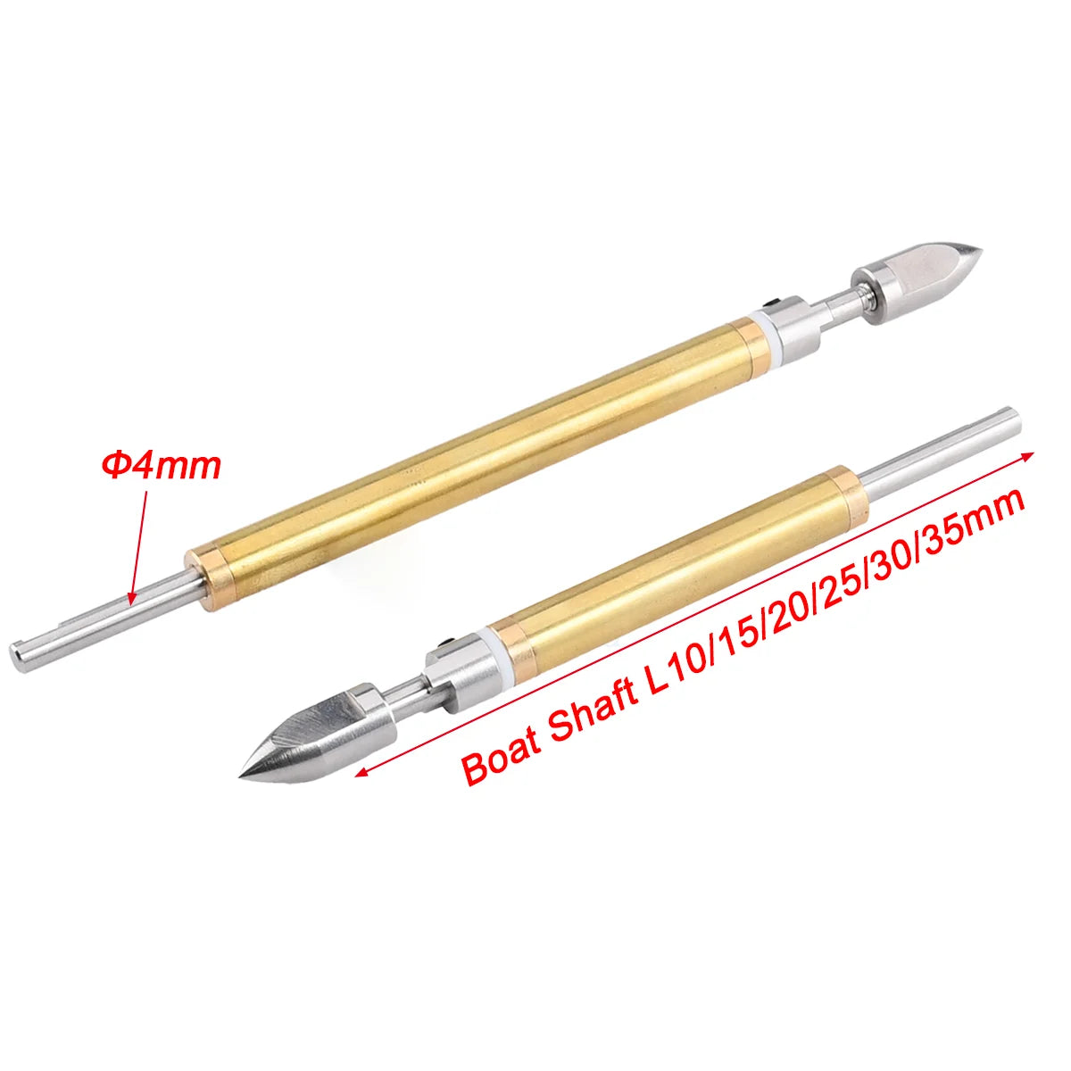 1Pc 4mm Stainless Steel Boat Shaft Prop Shaft + Copper Shaft Sleeve + Drive Dog +Prop Nut+Gasket/set For Rc Boat