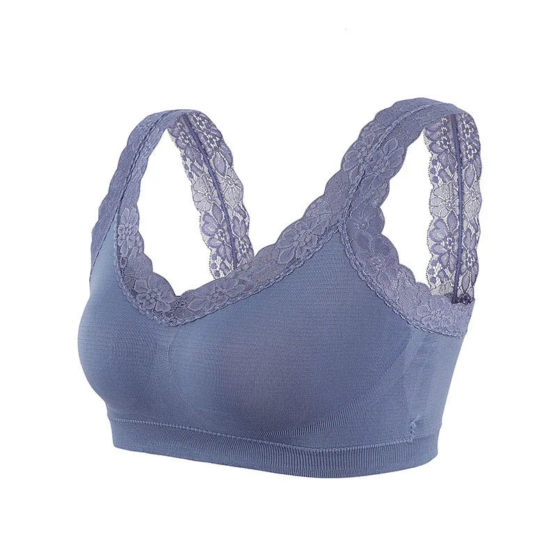 Lace Anti-slip Sports Bra Base Vest Top Sexy Push Up Bras For Women Beauty Back Wrap Chest Lingerie