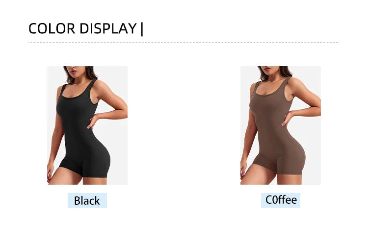 Women's Slim Fit One-Piece Shorts Spring/Summer 2025 Hip Lifting Backless Yoga Sports Clothing Sexy Design