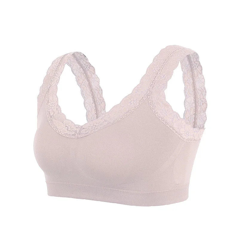 Lace Anti-slip Sports Bra Base Vest Top Sexy Push Up Bras For Women Beauty Back Wrap Chest Lingerie