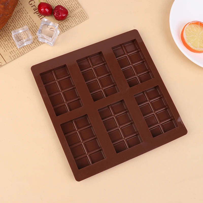 Rectangle Silicone Mold DIY Chocolate Candy Bar Break Apart Protein Engery Mould Wax Melt Fat Bomb Snack Kitchen Baking Tools