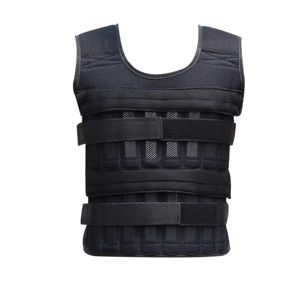 20kg Weighted Vest Adjustable Loading Weight Jacket Exercise Weightloading Gym Equipment Boxing Training Waistcoat Fitness Vest