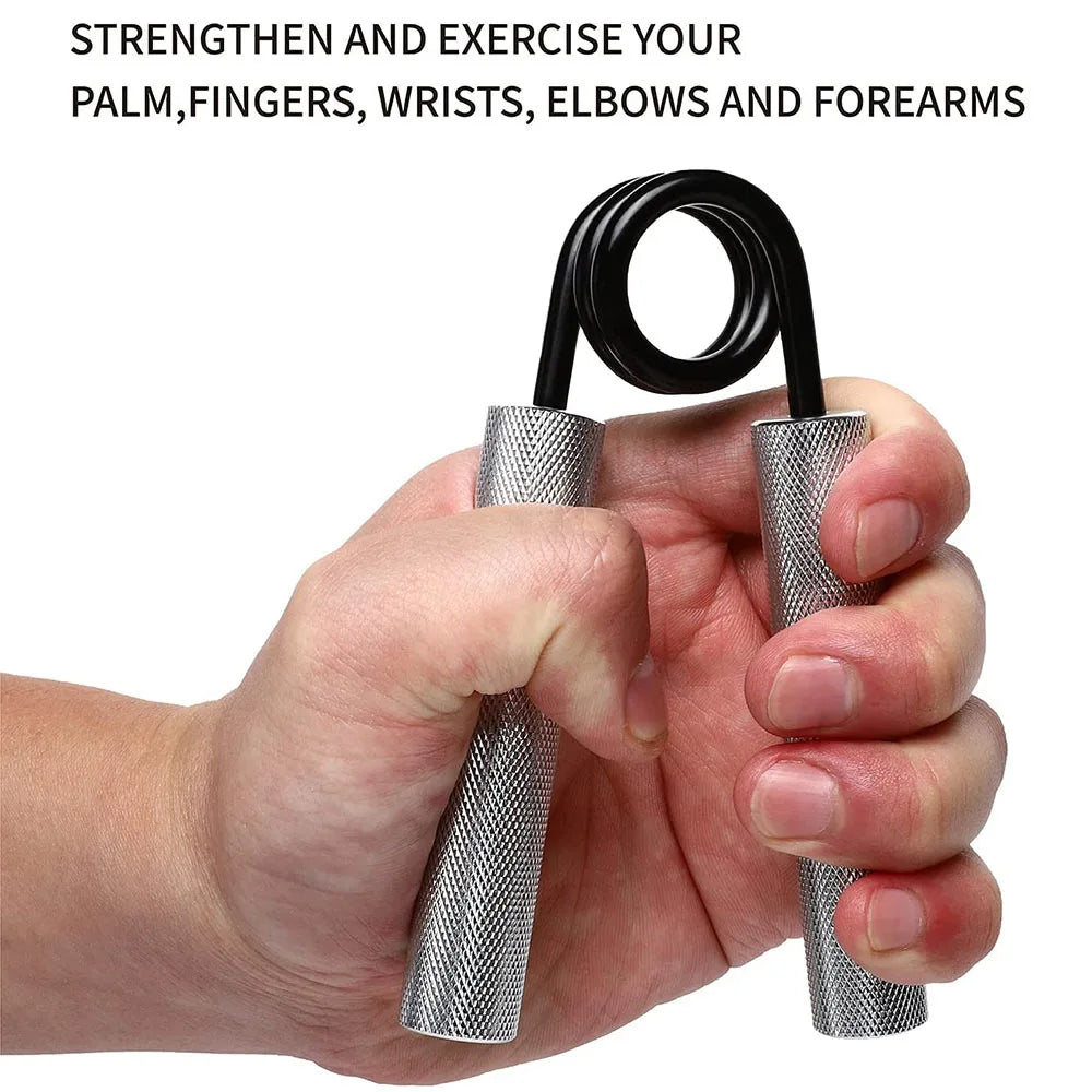 Aluminum Alloy Hand Gripper Spring Steel Sponge Sleeve Home Gym Fitness Equipment Men Arm Finger Strength Training Workout
